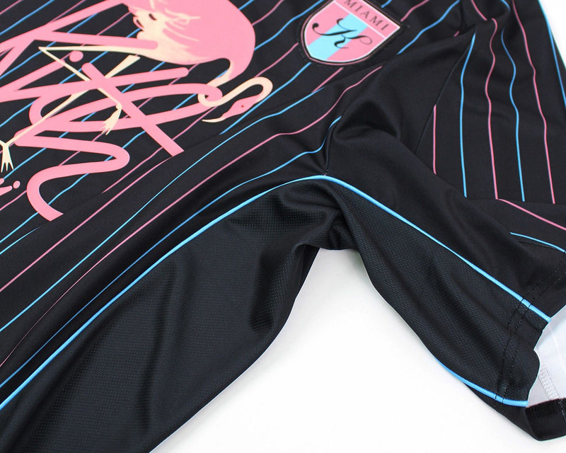 KITH Miami Exclusive Soccer Jersey Black (SS25)