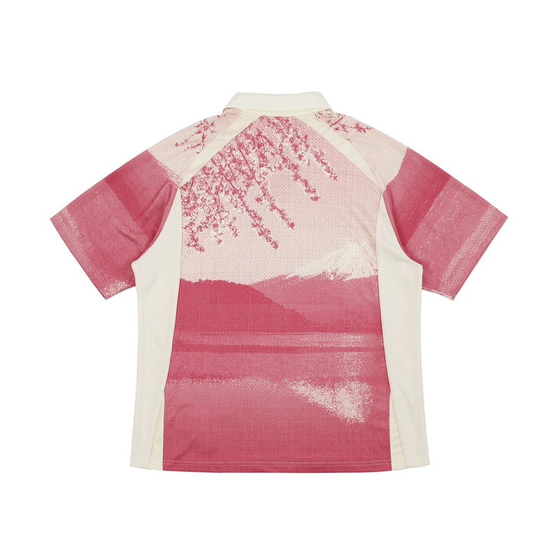 Maillot de football Kith Tokyo exclusif rose blanc (SS25)