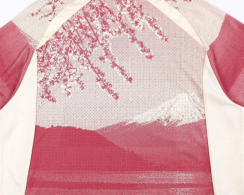 Maillot de football Kith Tokyo exclusif rose blanc (SS25)