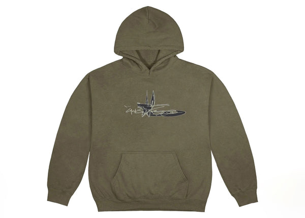 Sweat à capuche Jordan x Travis Scott Cactus Jack Scribble Olive