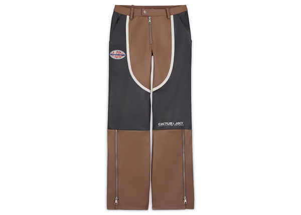 Pantalon en cuir Jordan x Travis Scott Cactus Jack pour femme Archaeo Brown