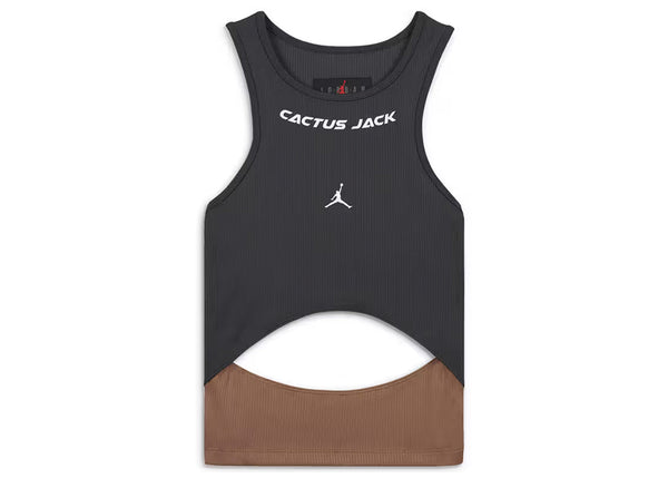 Débardeur Jordan x Travis Scott Cactus Jack pour femme, gris fumé foncé