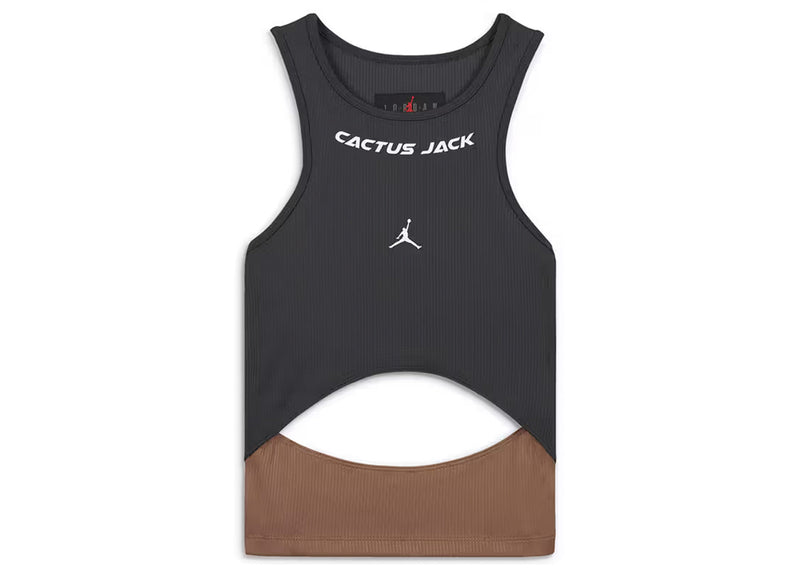 Débardeur Jordan x Travis Scott Cactus Jack pour femme, gris fumé foncé
