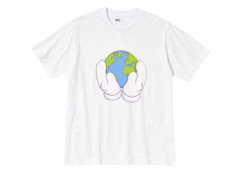 KAWS x Uniqlo Peace For All S/S Graphic T-Shirt (US-Größen) Weiß