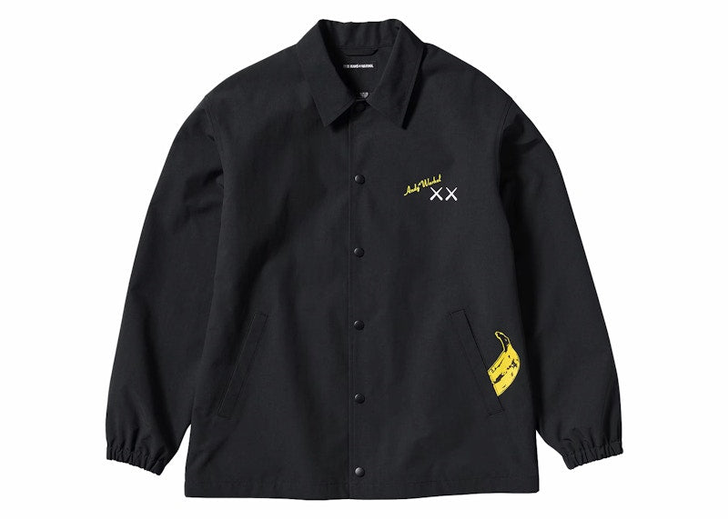 KAWS x Uniqlo Warhol Coach 474138 Jacke Schwarz 
