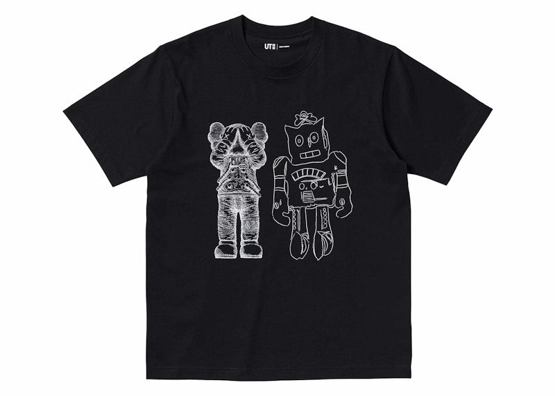 KAWS x Uniqlo Warhol UT Graphic 476351 T-Shirt Schwarz 