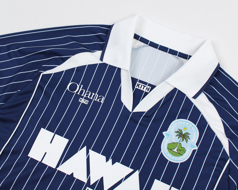 KITH Hawaii Ohana Exclusive Soccer Jersey Blue Royal (SS25)