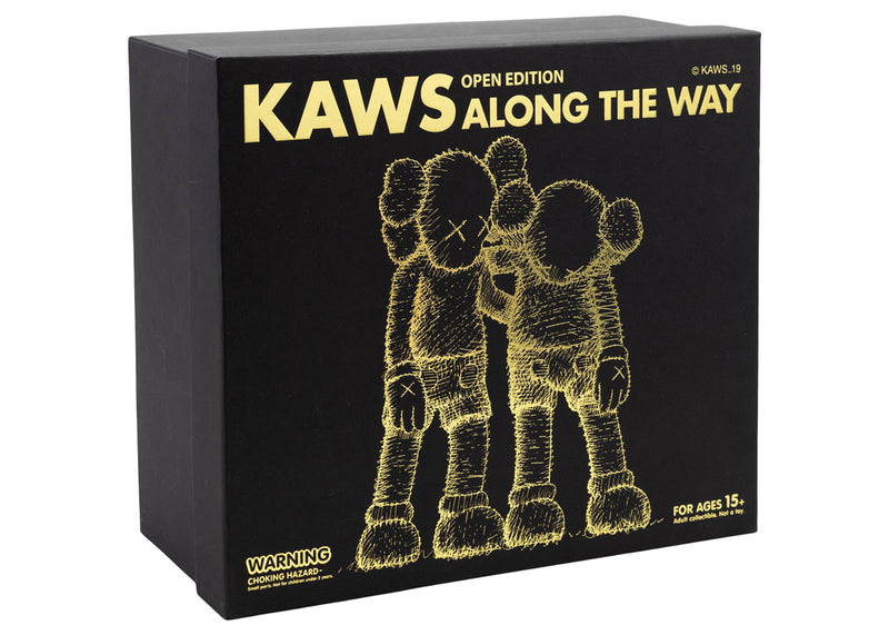 Figurine en vinyle noire KAWS Along The Way