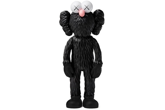 Figurine en vinyle KAWS BFF Open Edition noire 