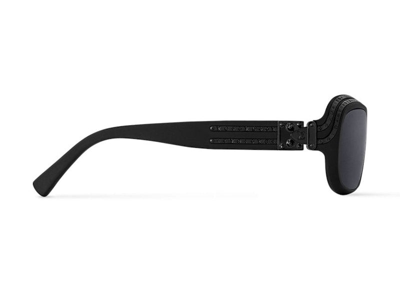 Lunettes de soleil ovales Louis Vuitton 1.0 Millionaires noir profond