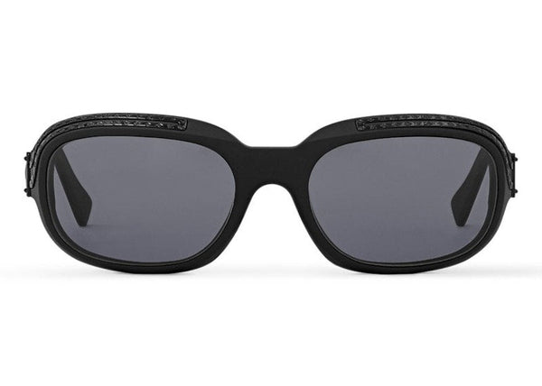 Lunettes de soleil ovales Louis Vuitton 1.0 Millionaires noir profond
