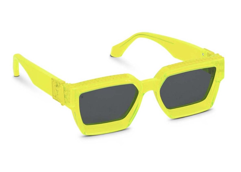 Lunettes de soleil Louis Vuitton 1.1 Millionaire jaune fluo