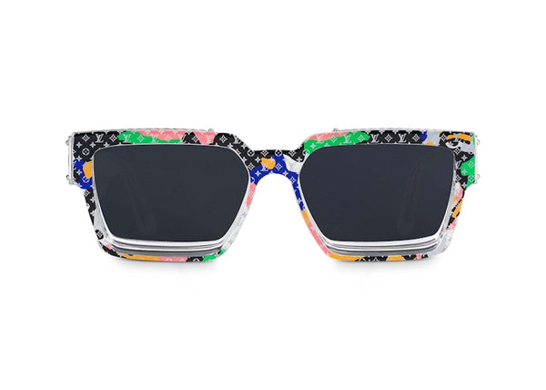 Lunettes de soleil carrées Louis Vuitton 1.1 Millionaires multicolores