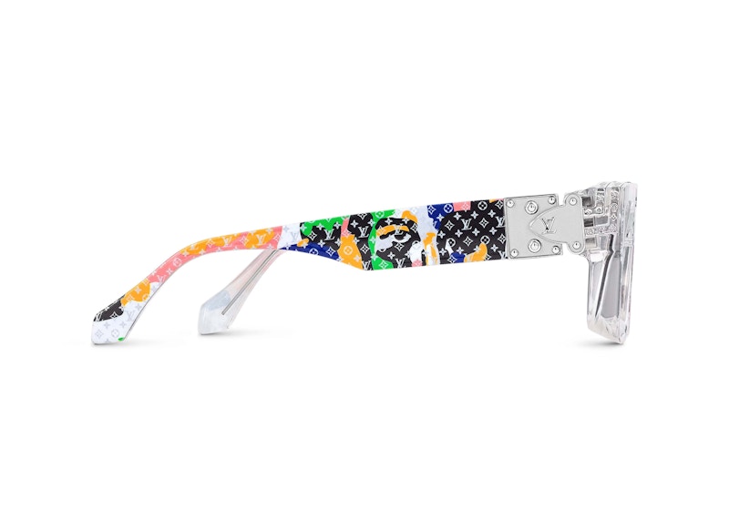 Lunettes de soleil carrées Louis Vuitton 1.1 Millionaires multicolores