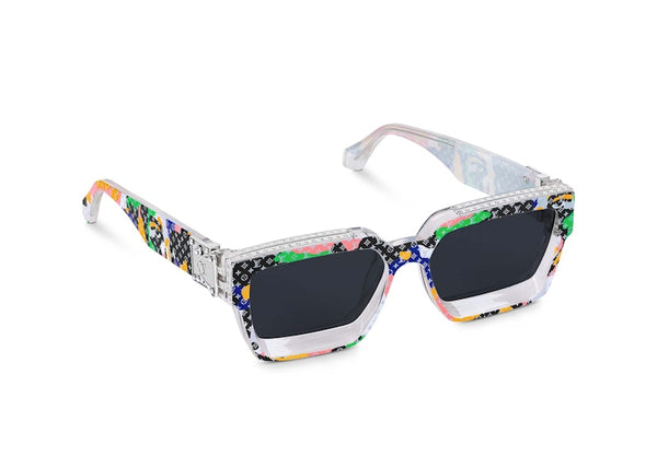 Lunettes de soleil carrées Louis Vuitton 1.1 Millionaires multicolores