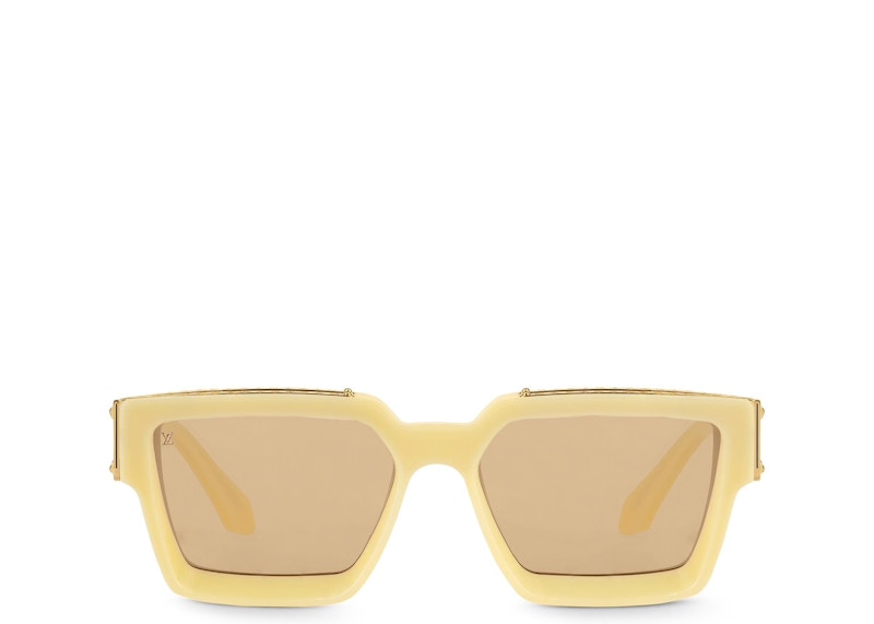 Lunettes de soleil Louis Vuitton 1.1 Millionaires jaune pâle