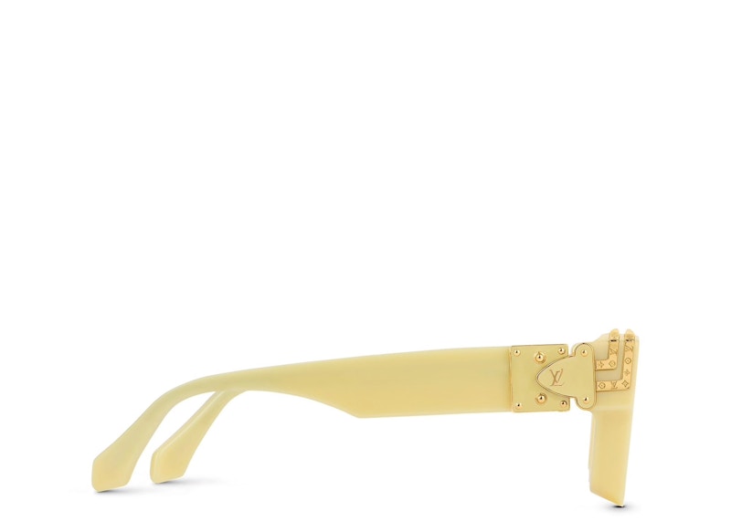 Lunettes de soleil Louis Vuitton 1.1 Millionaires jaune pâle