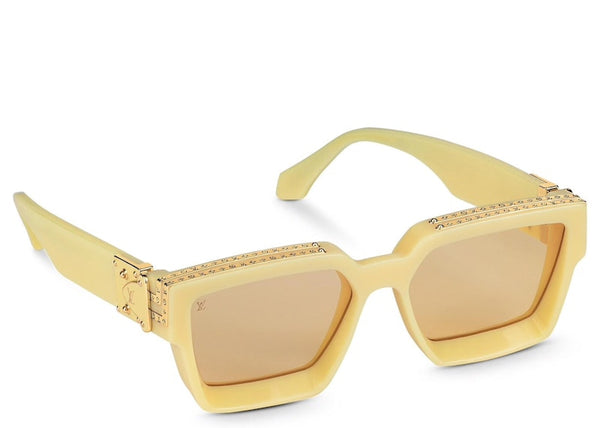 Lunettes de soleil Louis Vuitton 1.1 Millionaires jaune pâle