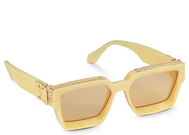 Lunettes de soleil Louis Vuitton 1.1 Millionaires jaune pâle