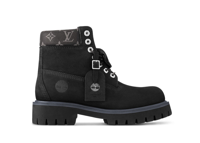 Bottines Louis Vuitton Timberland 6 pouces noires