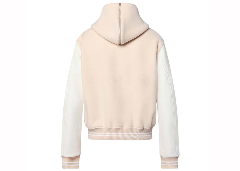 Louis Vuitton Calfskin Sailor Varsity Jacket Milky White