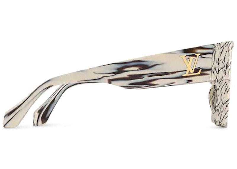 Lunettes de soleil Louis Vuitton Cyclone Beige