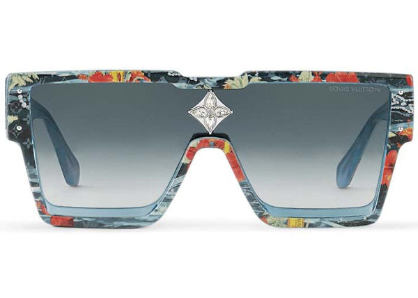 Lunettes de soleil Louis Vuitton Cyclone Surfin' Monogram Bleu (Z2202W/E)
