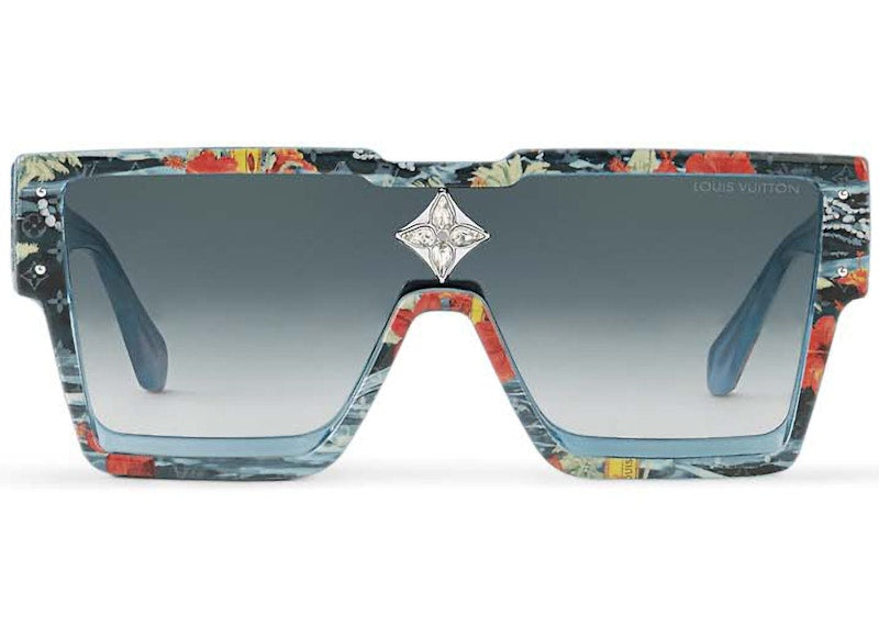 Louis Vuitton Cyclone Surfin' Monogram Sonnenbrille Blau (Z2202W/E)
