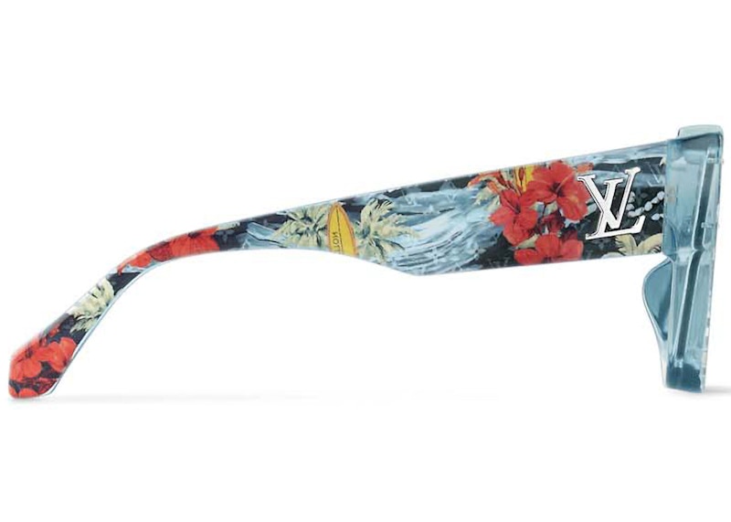 Louis Vuitton Cyclone Surfin' Monogram Sonnenbrille Blau (Z2202W/E)