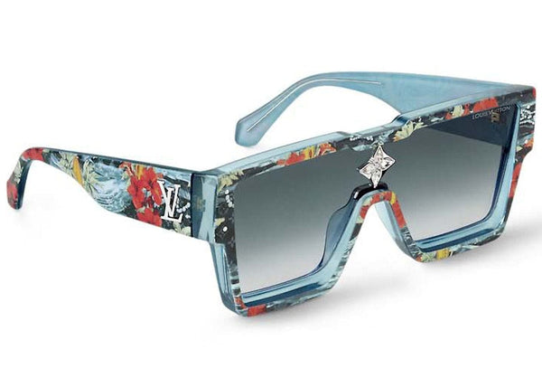 Lunettes de soleil Louis Vuitton Cyclone Surfin' Monogram Bleu (Z2202W/E)