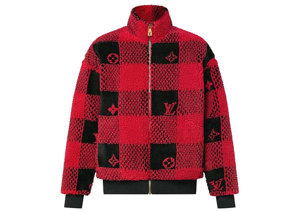Louis Vuitton Damier Fleece Blouson Rouge Plaid