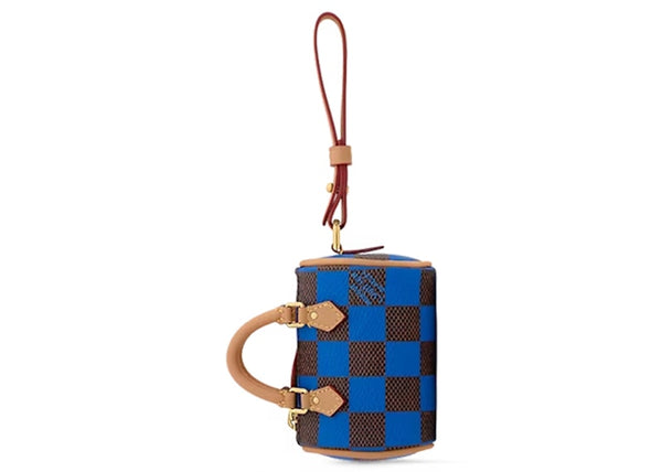 Bijou de sac Louis Vuitton Damier Pop Mini Speedy Bleu