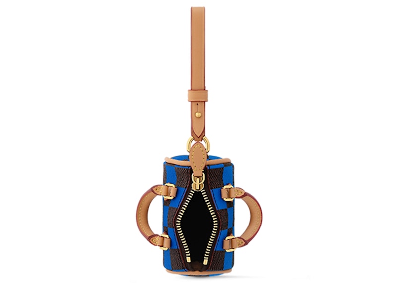 Louis Vuitton Damier Pop Mini Speedy Taschenanhänger Blau
