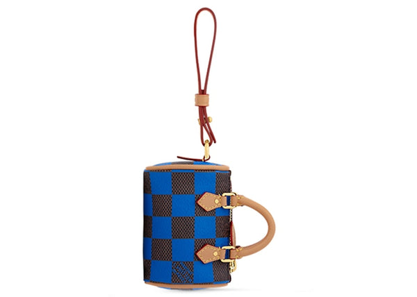 Bijou de sac Louis Vuitton Damier Pop Mini Speedy Bleu
