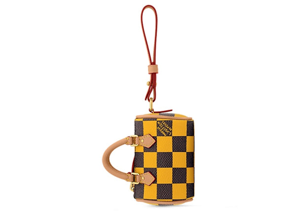 Bijou de sac Louis Vuitton Damier Pop Mini Speedy Jaune
