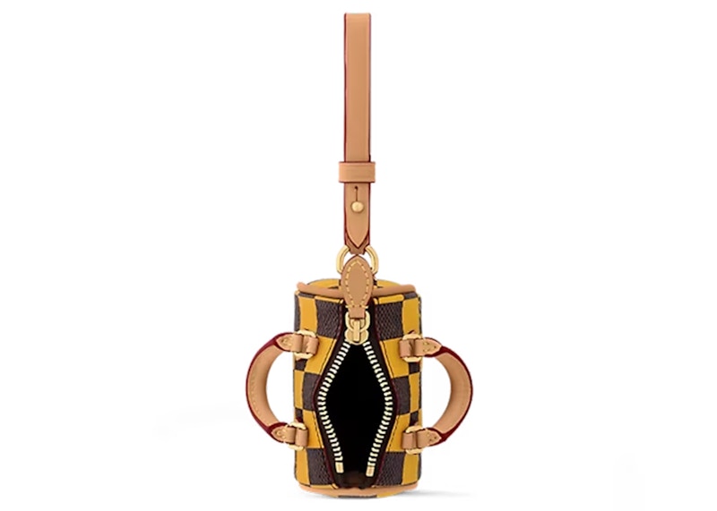 Louis Vuitton Damier Pop Mini Speedy Taschenanhänger Gelb