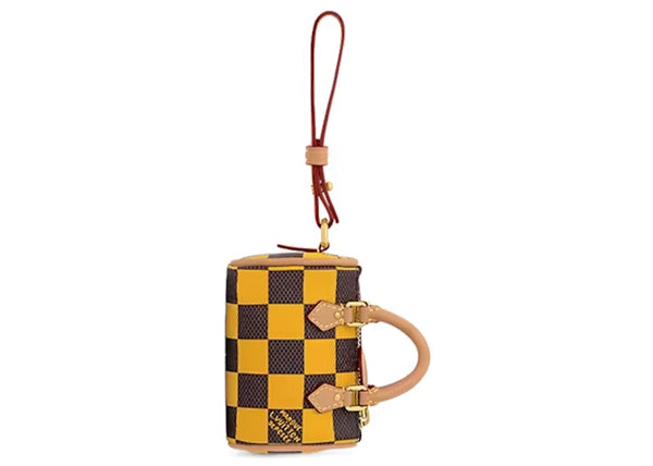 Bijou de sac Louis Vuitton Damier Pop Mini Speedy Jaune