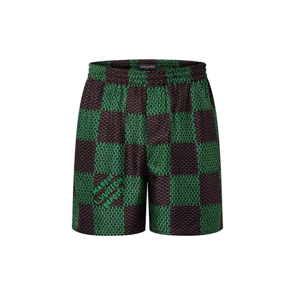 Louis Vuitton Damier Seidenshorts Jolly Green