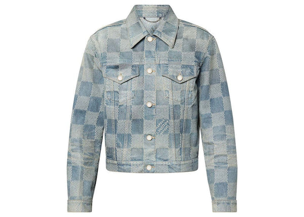 Louis Vuitton Damier Washed Denim Jacke Indigo