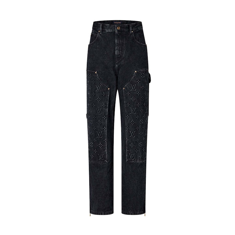 Louis Vuitton Denim Carpenter Jeans Schwarz