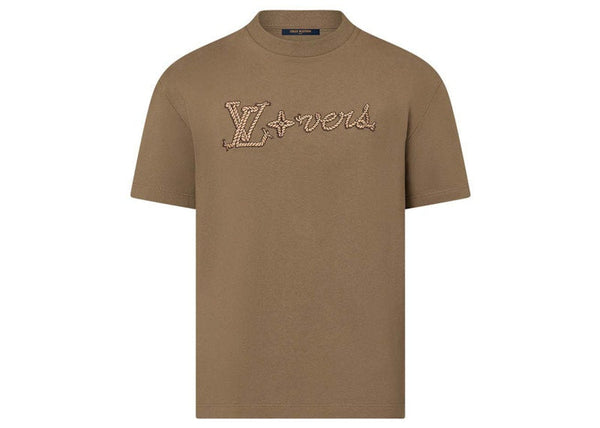 Louis Vuitton Besticktes Signature Baumwoll-T-Shirt Känguru