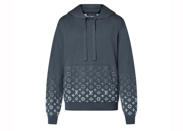 Louis Vuitton Farbverlaufs-Hoodie aus Baumwolle Vulkanasche