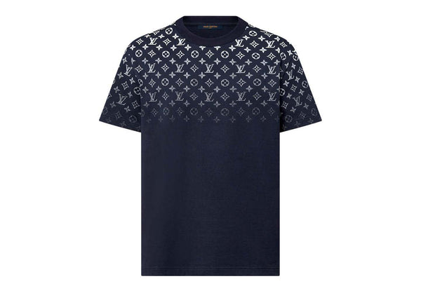 T-shirt en coton dégradé Louis Vuitton bleu marine