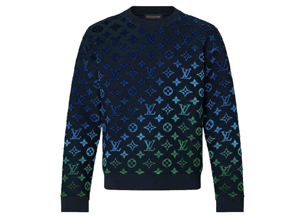 Louis Vuitton Gradient Monogram Fil Coupe Sweatshirt Mehrfarbig