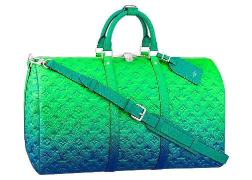 Louis Vuitton Keepall 50B Taurillon Illusion Bleu/Vert