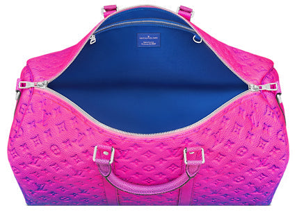 Louis Vuitton Keepall 50B Taurillon Illusion Bleu/Rose