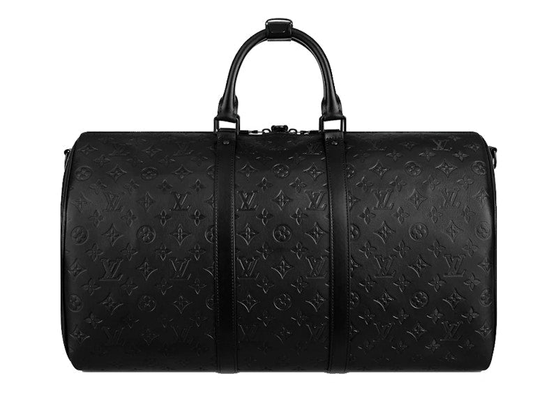 Louis Vuitton Keepall Bandouliere 50 Monogram Shadow Black