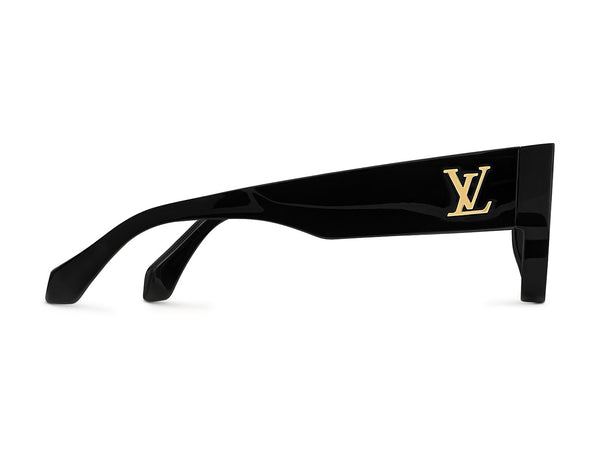 Louis Vuitton LV Clash Square Sonnenbrille Schwarz/Gold