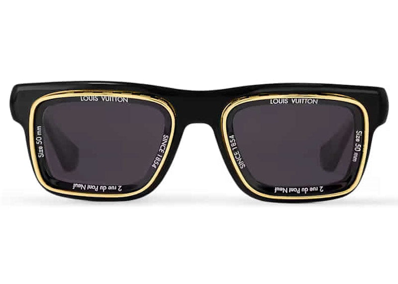 Louis Vuitton LV Super Vision Square Sonnenbrille Schwarz (Z2599U) 