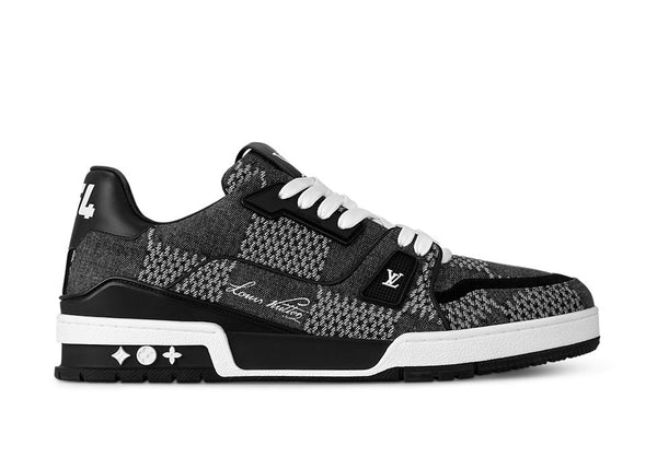 Louis Vuitton LV Trainer Noir Damier 3D Denim